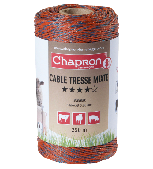 Cordon de clôture tressé diamètre 1,5 mm 500 m