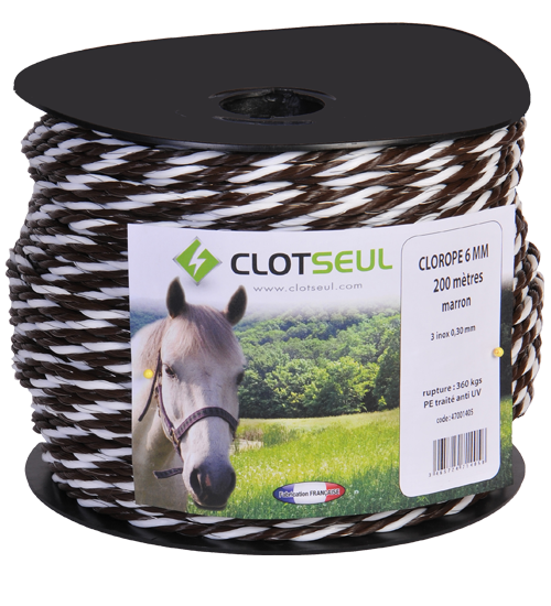 Corde de clôture électrique ROPESTAR marron 200m