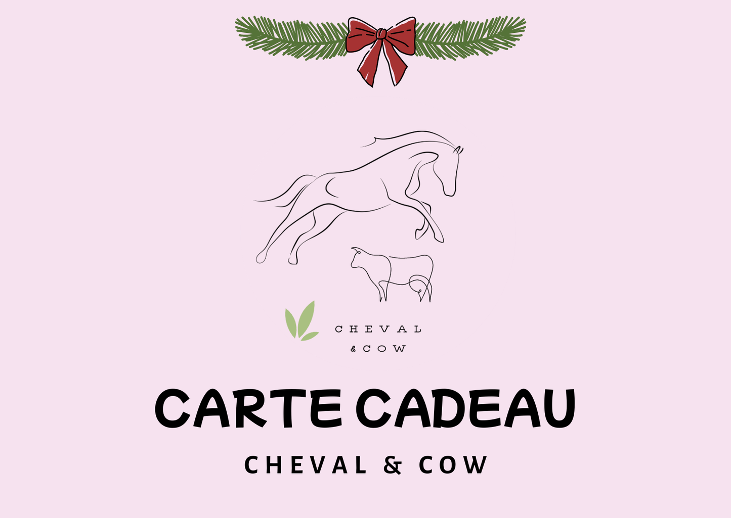 CARTE CADEAU CHEVAL & COW