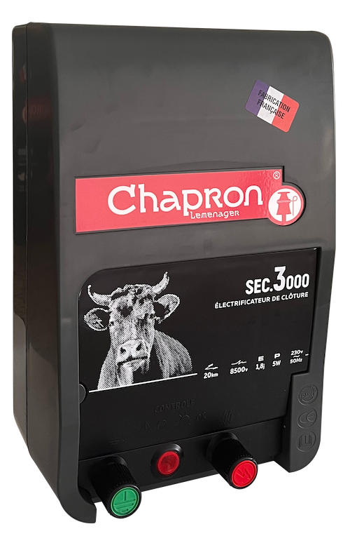 Électrificateur SEC 3000 sur secteur 230 V Chapron SEC 3 000