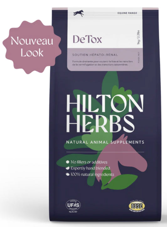DETOX 1kg Cure de drainage foie et reins pour chevaux - HILTON HERBS