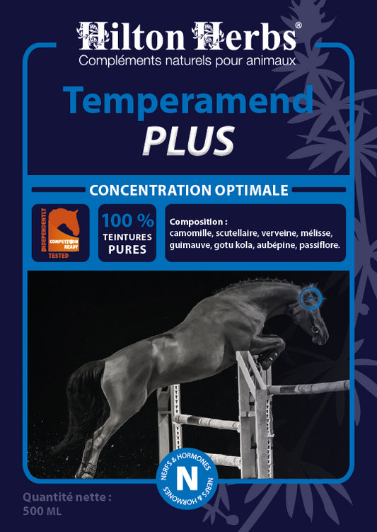 TEMPERAMEND PLUS 500ml Concentration et stress | Formule compétition - HILTON HERBS